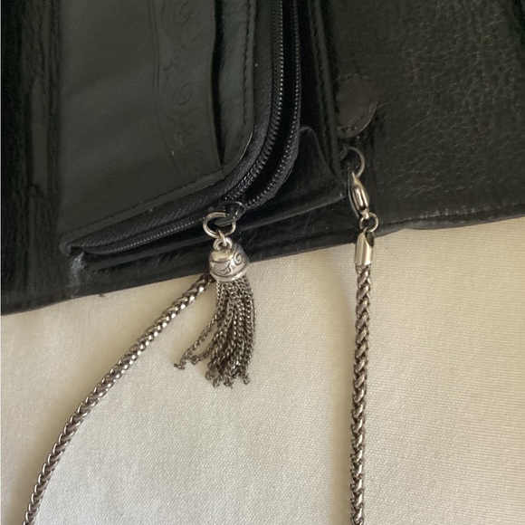 Brighton Black Clutch with Silver Accents - Picture 7 of 8